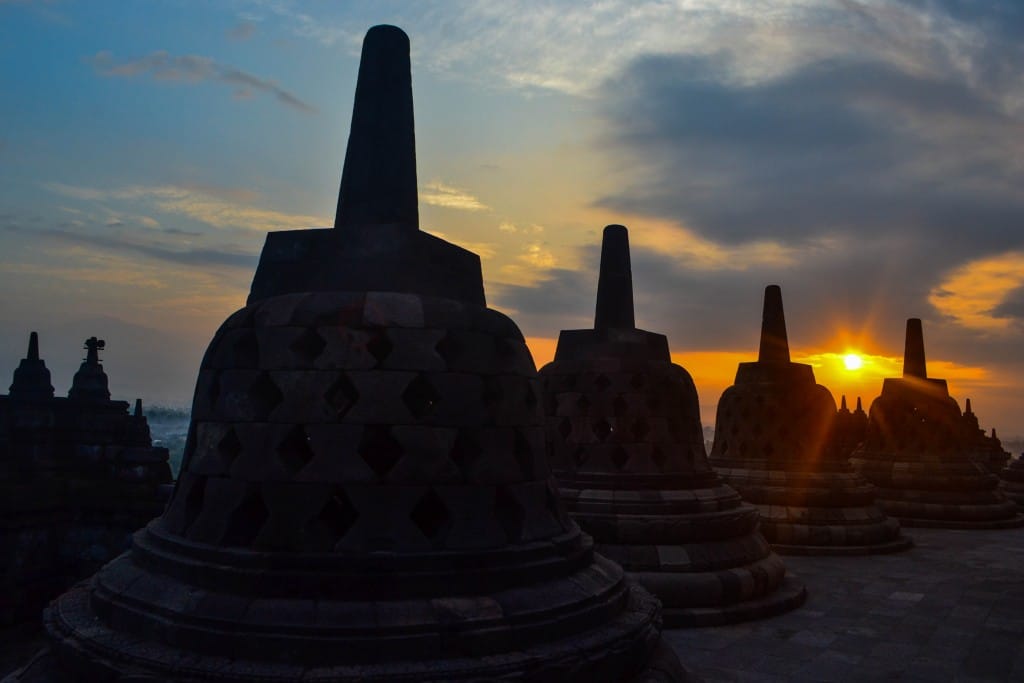 Sunrise at Borobudur Java Indonesia