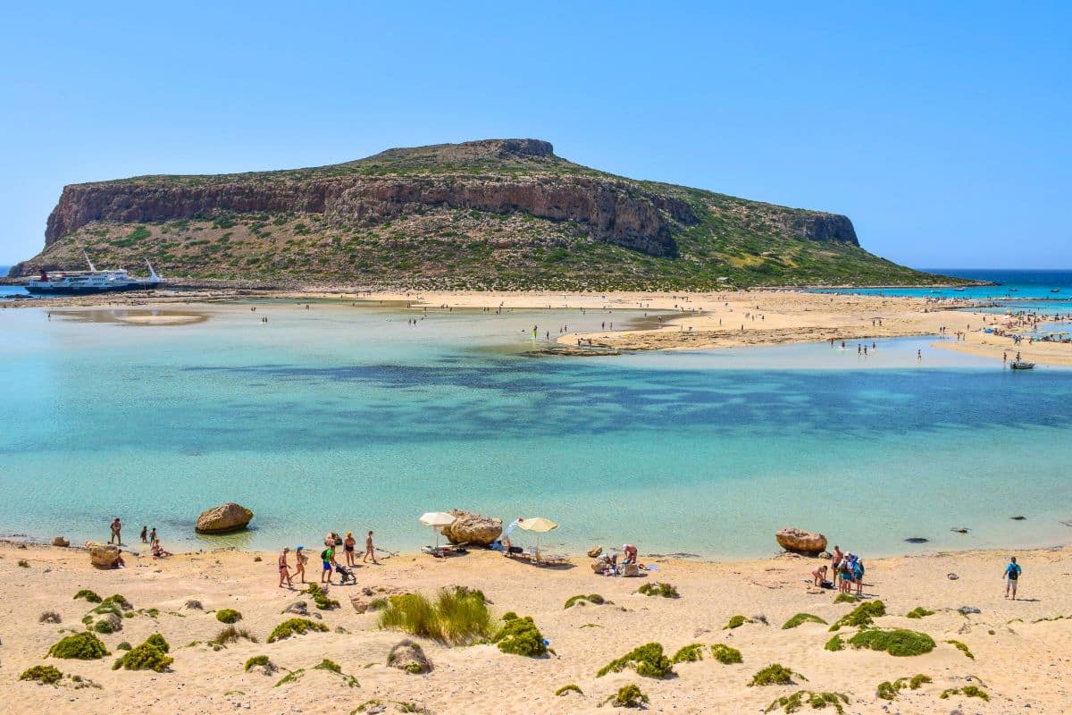 Balos Beach Crete Island Greece