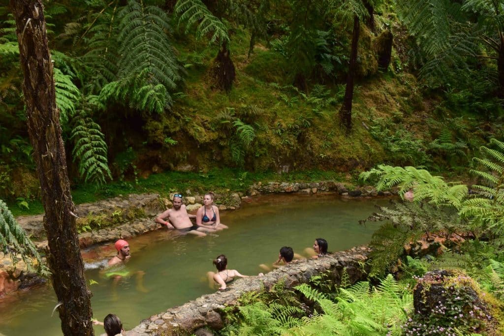 Caldeira Velha Azores Portugal