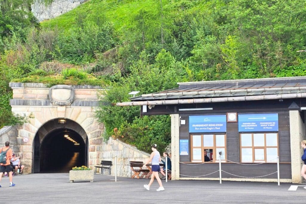 Eagles Nest Germany Bus Stop at Top