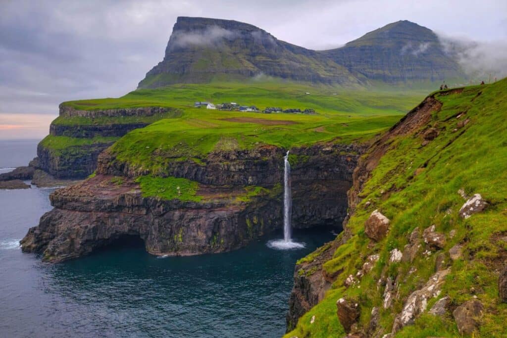 Faroe Islands Waterfall