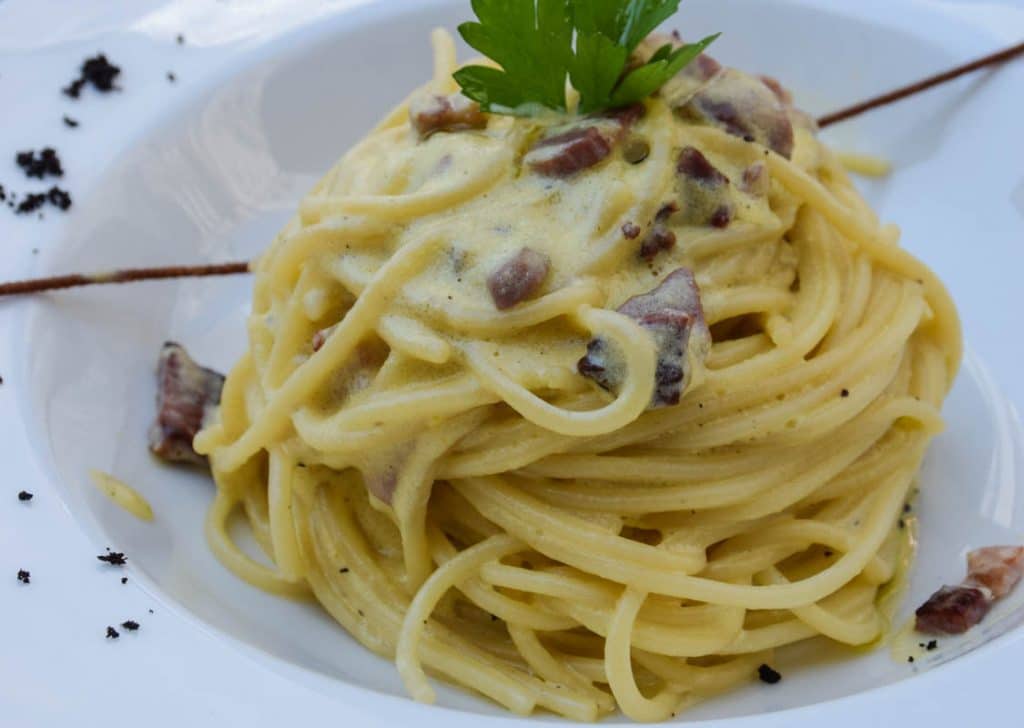 Spaghetti Carbonara Rome Italy