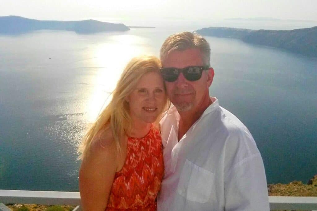 Honeymoon Views in Santorini Greece