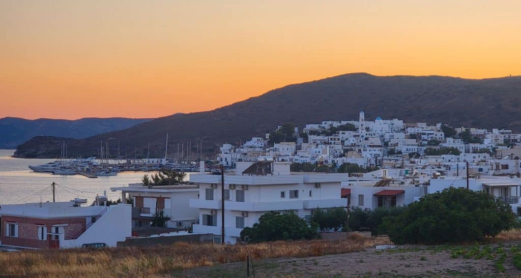 Adamas Town Sunset Milos