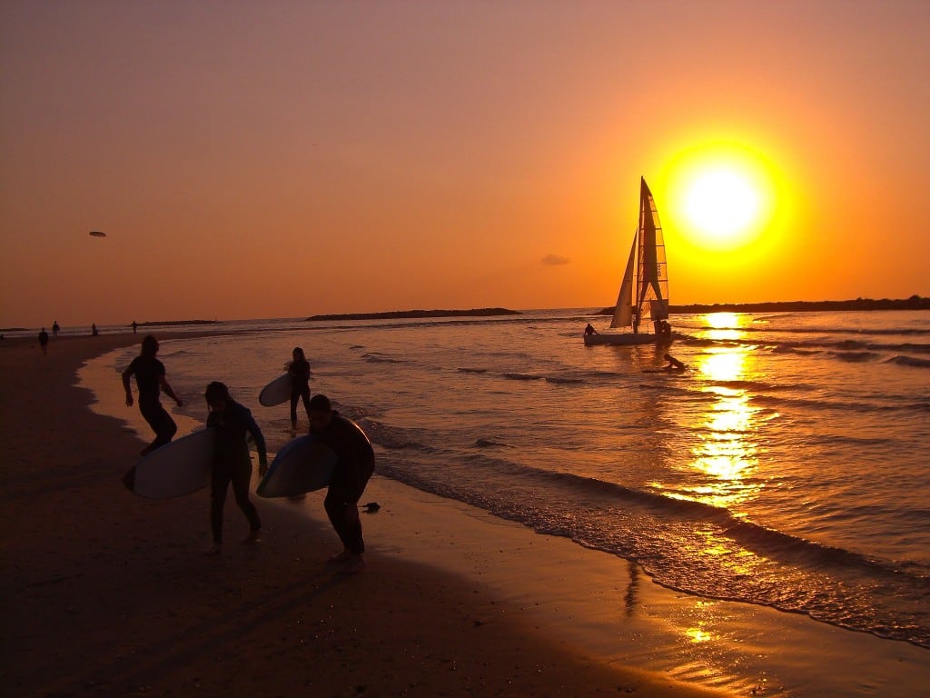 Sunset Tel Aviv Israel