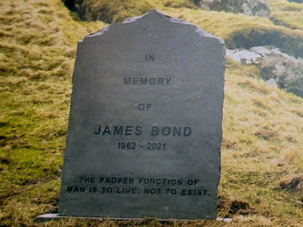 James Bond Memorial Kalsoy Island Faroes