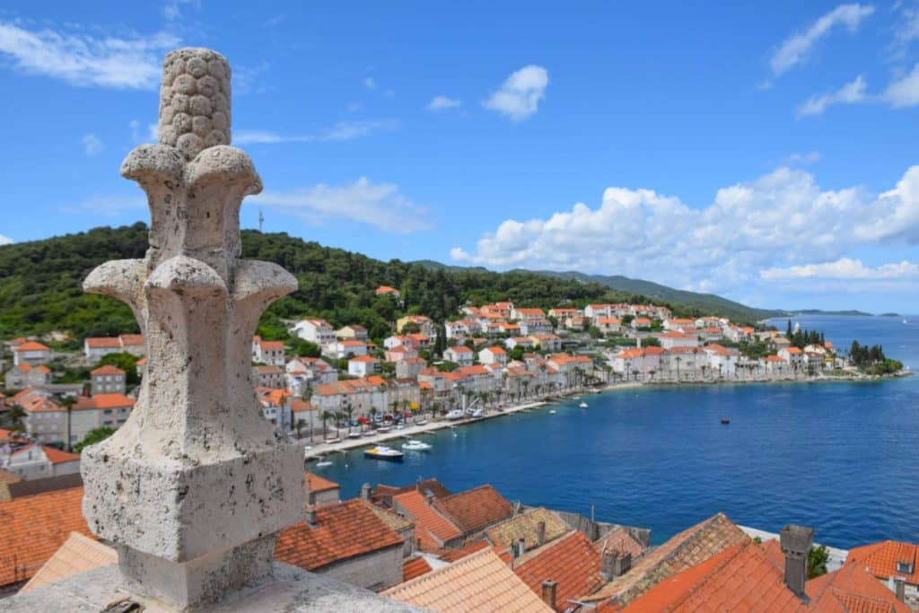 Views over Korcula Island