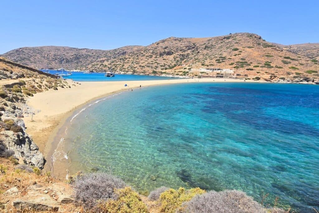 Kythnos Island Greece Kolona Beach