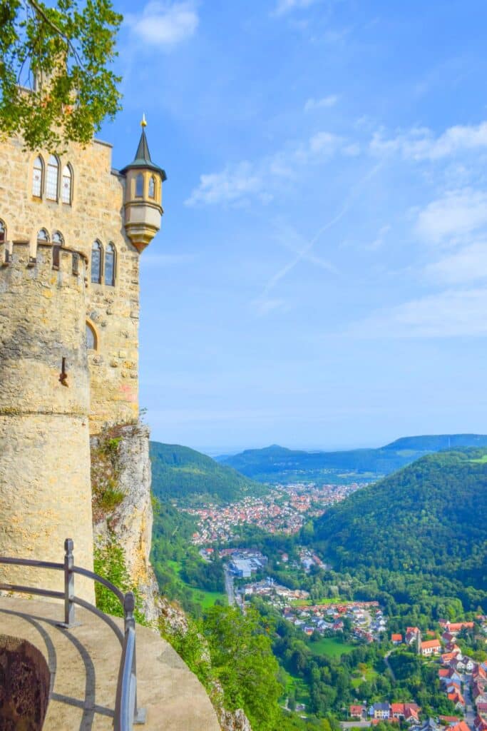 Lichtenstein Castle Views over Swabian Alps Germany