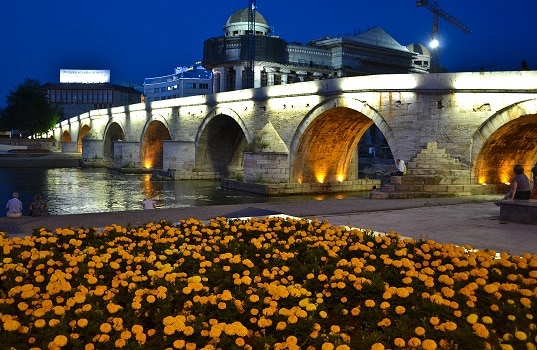 Stone Bridge Skopje Macedonia