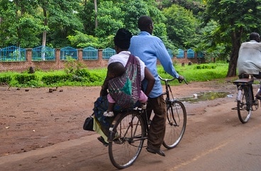 Bicycle taxi Salima Malawi