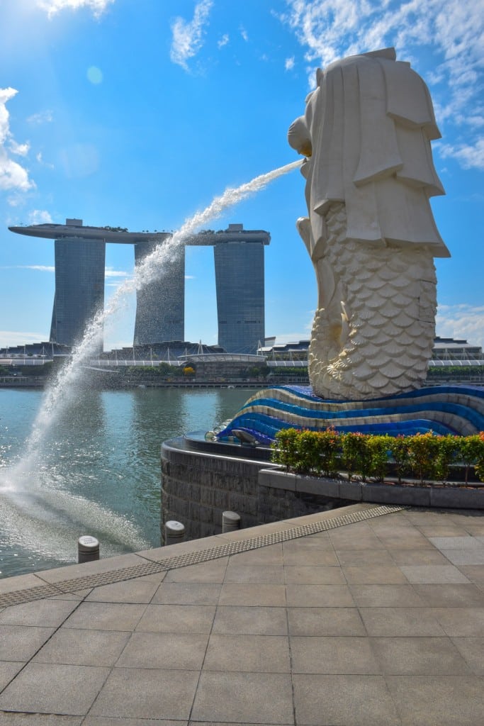 Marina Bay Sands Merlion Singapore