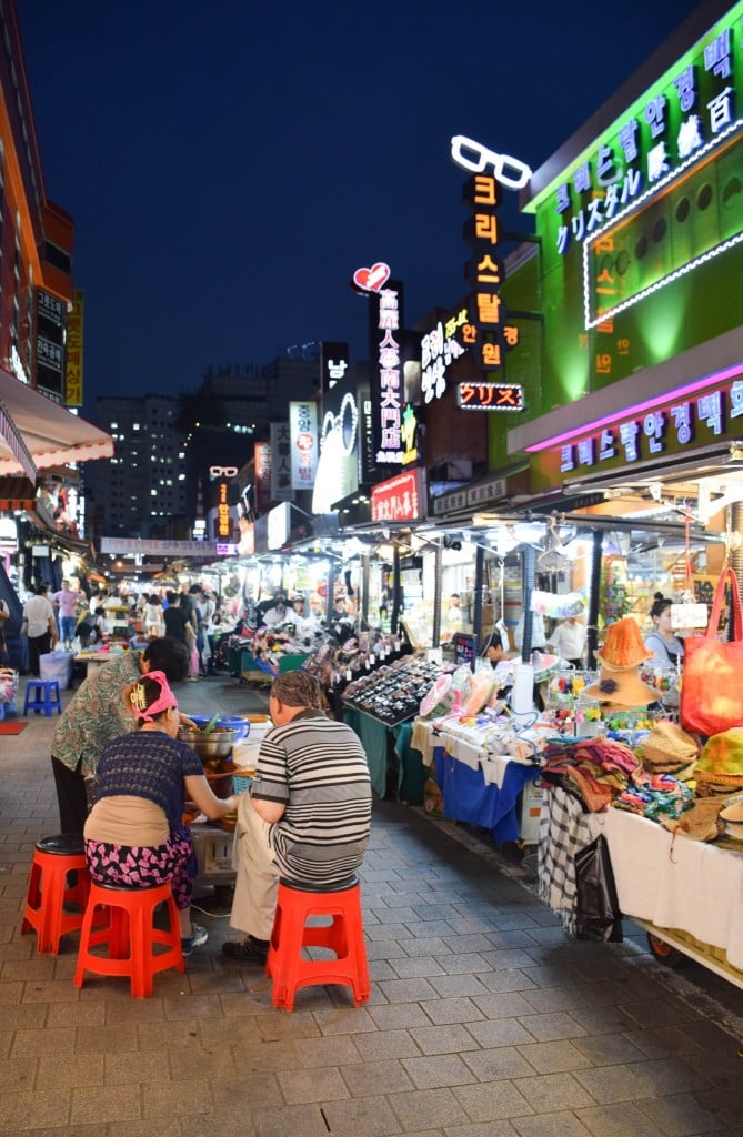 Namdaemun Night Market Seoul South Korea