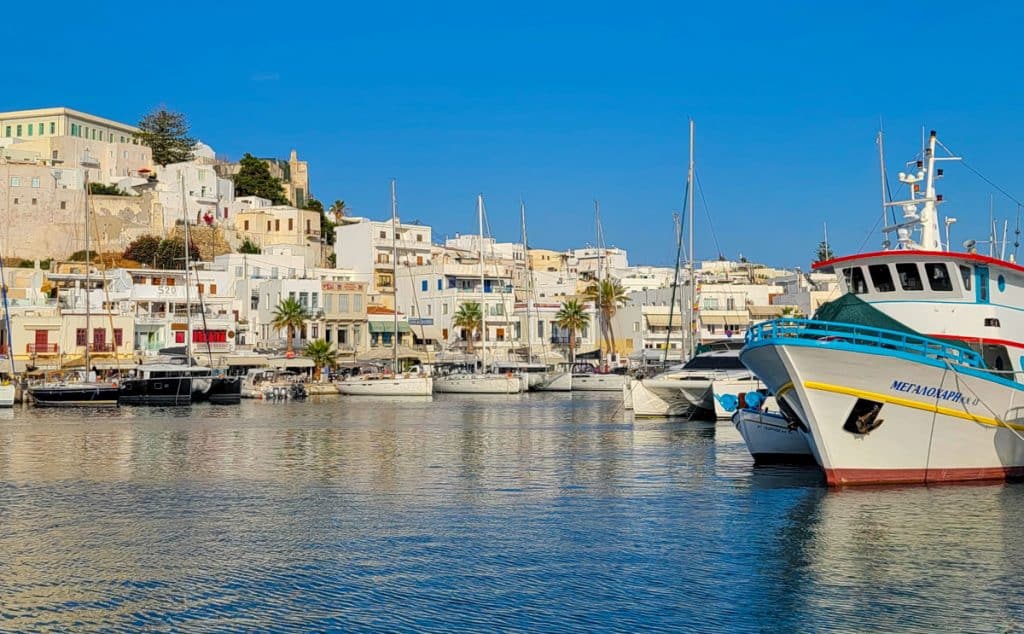 Naxos Town Port Greece