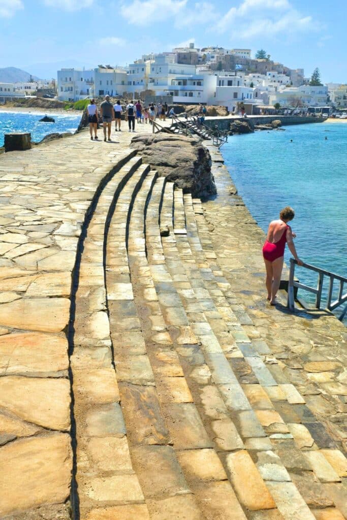 Portara Walkway Naxos Town Greece