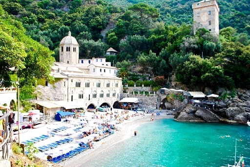 Seaside monastery San Fruttuoso Italy