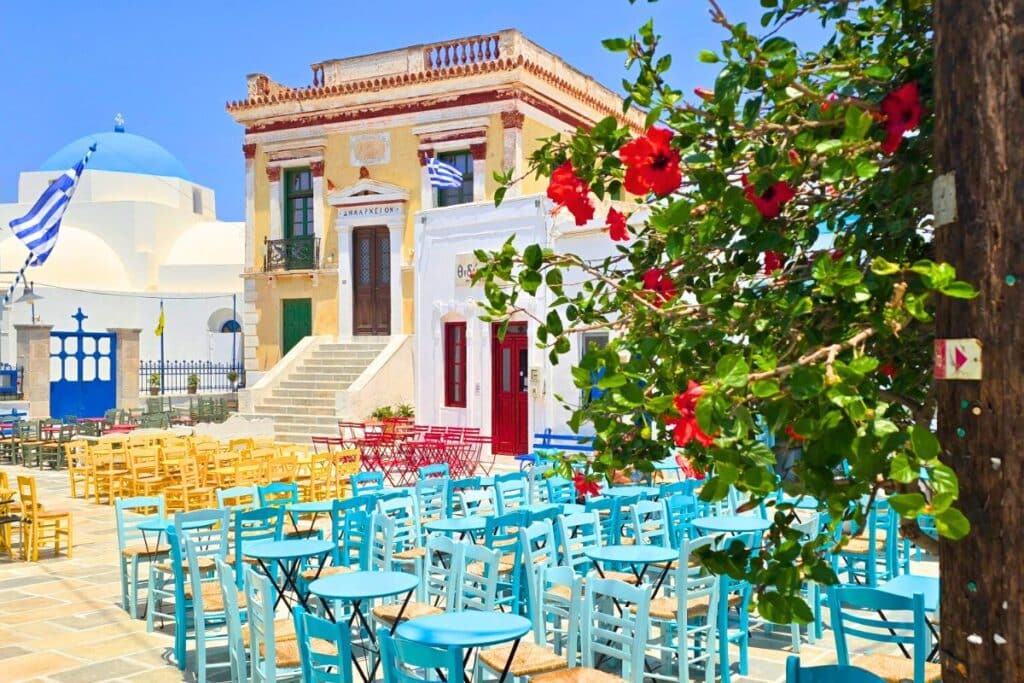 Serifos Chora Pano Piazza Square Greece