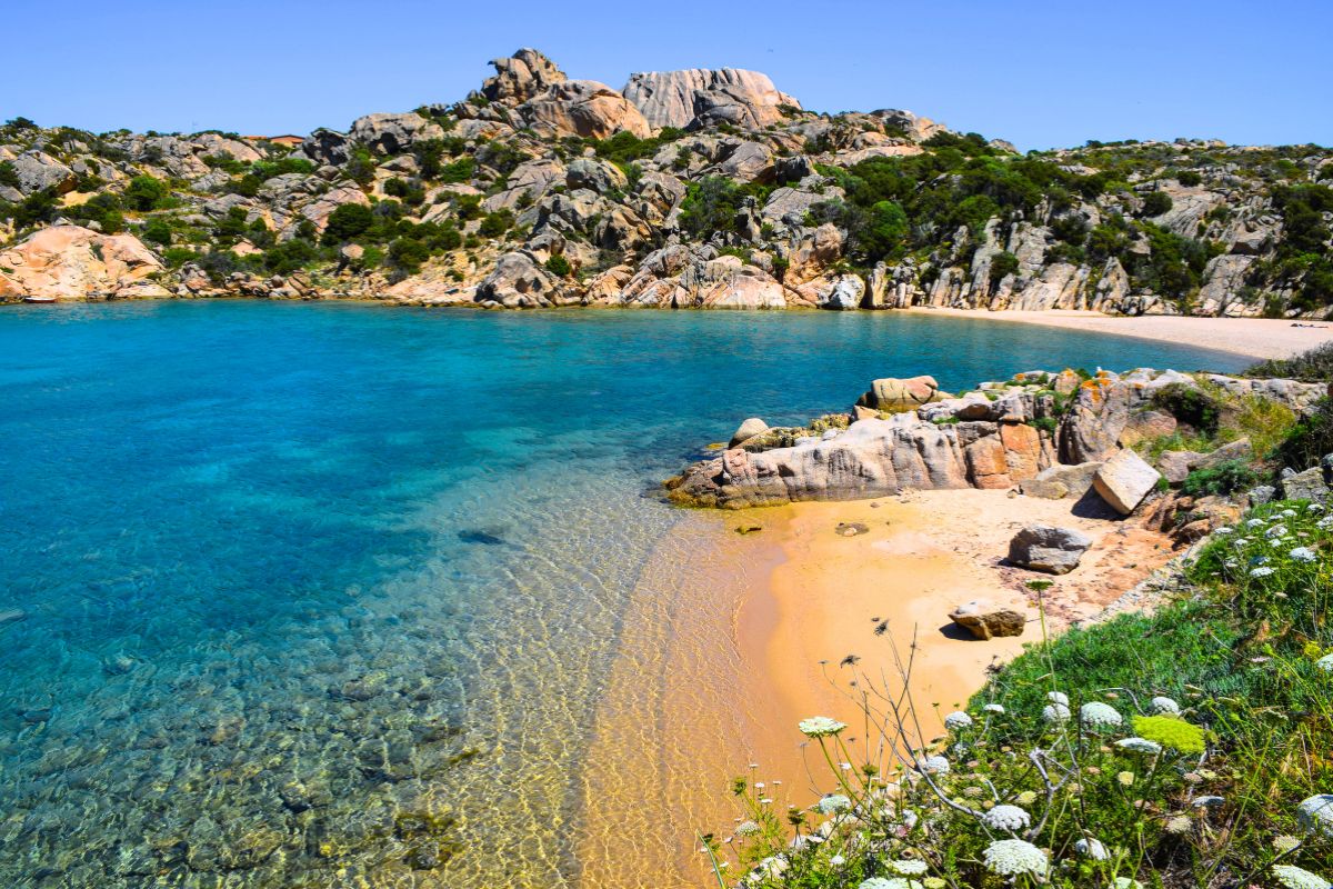 Spalmatore Beach Sardinia Maddalena Island Italy