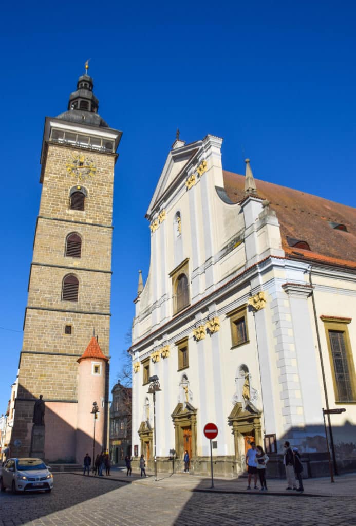 St Nicholas Cathedral Black Tower Ceske Budejovice