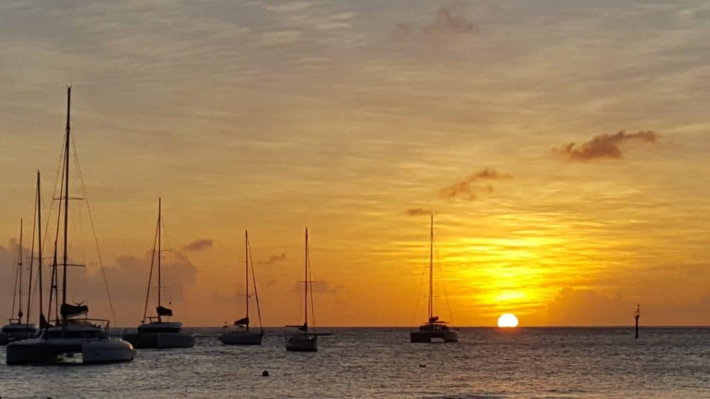 St Vincent Sunset Blue Lagoon