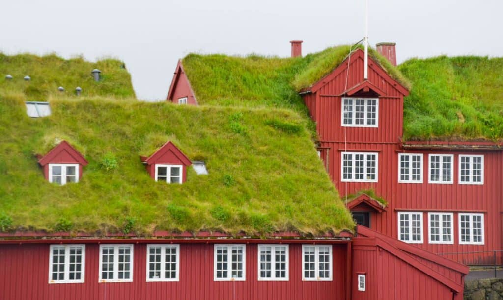 Tinganes Torshavn Turf Roofs